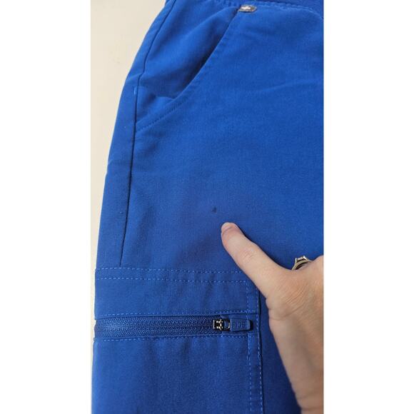 Figs technical collection  blue sz L drawstring waist joggers cargo pockets - Picture 4 of 8